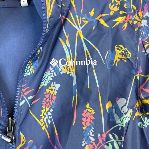 Columbia Hollytree Trail Reversible Lightweight Light Jacket kids Girls S 7 8 - Picture 6 of 11